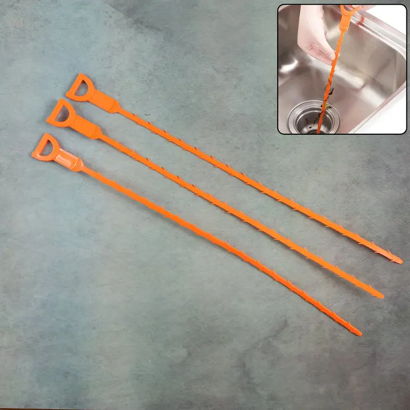 Extendable Sink And Drain Cleaning Tool – 50 Cm Flexible Rod (3-Pack) 1