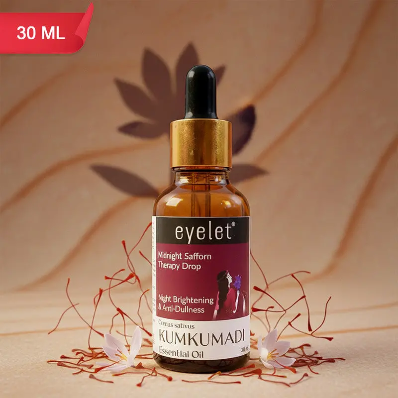 Eyelet Kumkumadi Oil – Midnight Saffron Infused Ayurvedic Facial & Hair Elixir 1