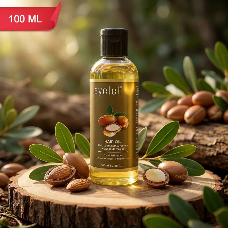 Eyelet Moroccan Argan Hair Oil (100Ml) – Lightweight Shine Restorer For All Hair Textures 1