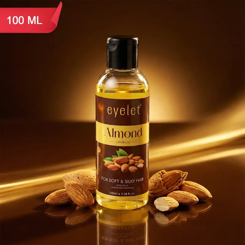 Eyelet Sweet Almond Hair Oil (100Ml) – Mineral-Rich Treatment For Manageable, Lustrous Hair 1