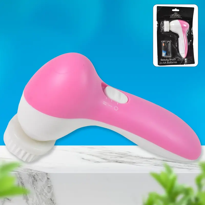 Facial Massaging Brush – Battery-Powered Skin Cleanser (2 Aa Batteries Included) 1