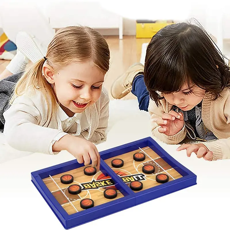 Fast-Paced Desktop Sling Hockey Game – Compact Tabletop Ice Puck Battle Set 1