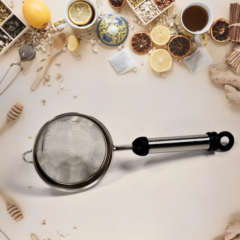 Fine-Mesh Stainless Steel Strainer – For Soups, Juices, Teas & Culinary Use 1