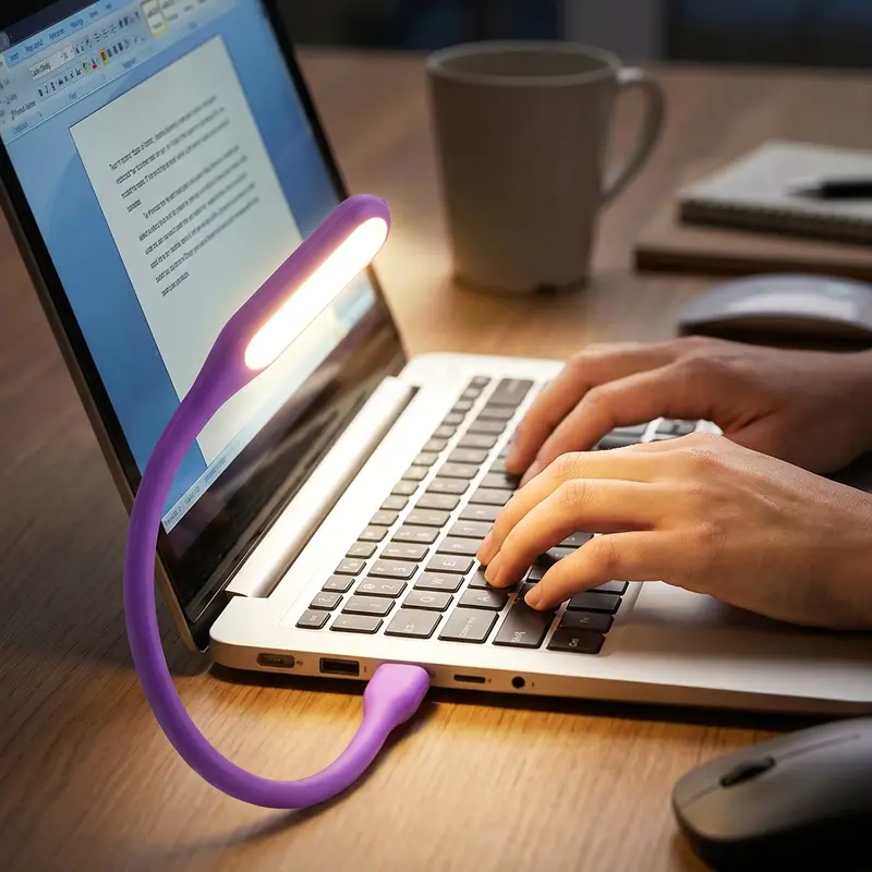 Flexible Usb-Powered Led Desk Light – Portable Laptop & Computer Lamp 1