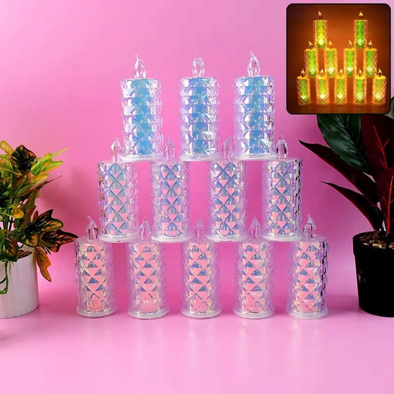 Flicker-Free Led Tea Lights – 12-Piece Smokeless, Flameless Candle Set 1