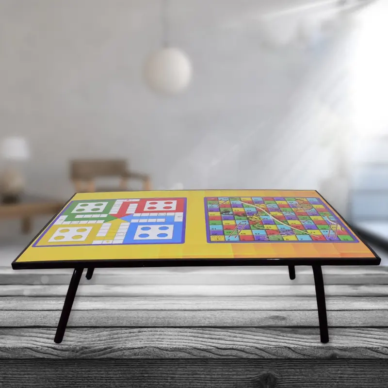 Foldable Multi-Use Study Table – Compact Board Game & Bedside Desk (48×28 Cm) 1