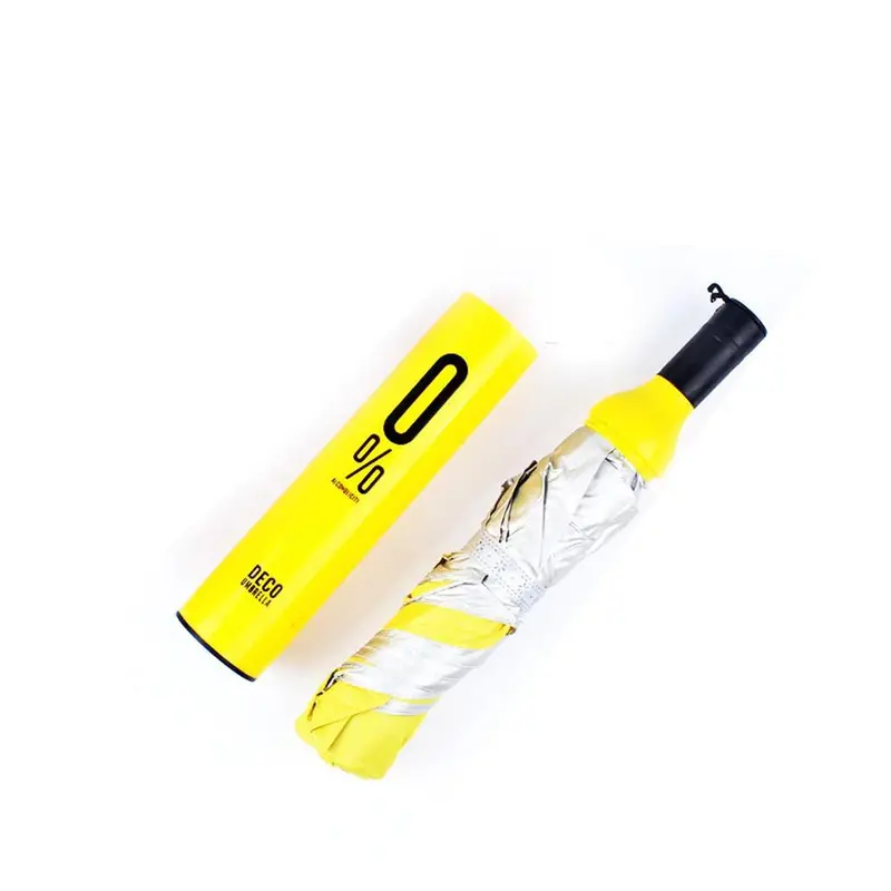 Foldable Pocket Wine Bottle Umbrella – Compact & Portable 1