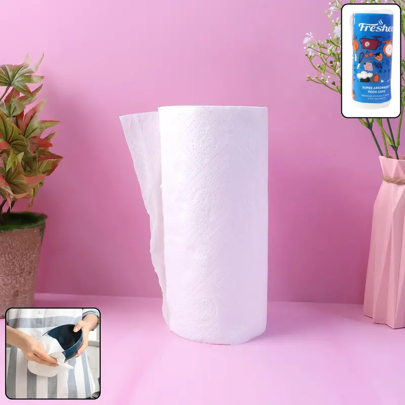 Freshee Heavy-Duty Kitchen Paper Towel — 60 Sheets (21.5 × 22 Cm) 1