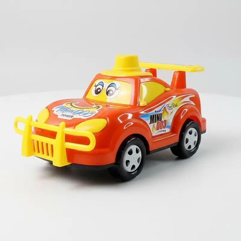 Friction-Powered Cartoon Racing Car Toy – Funwood Kids’ Play Vehicle (1 Piece) 1