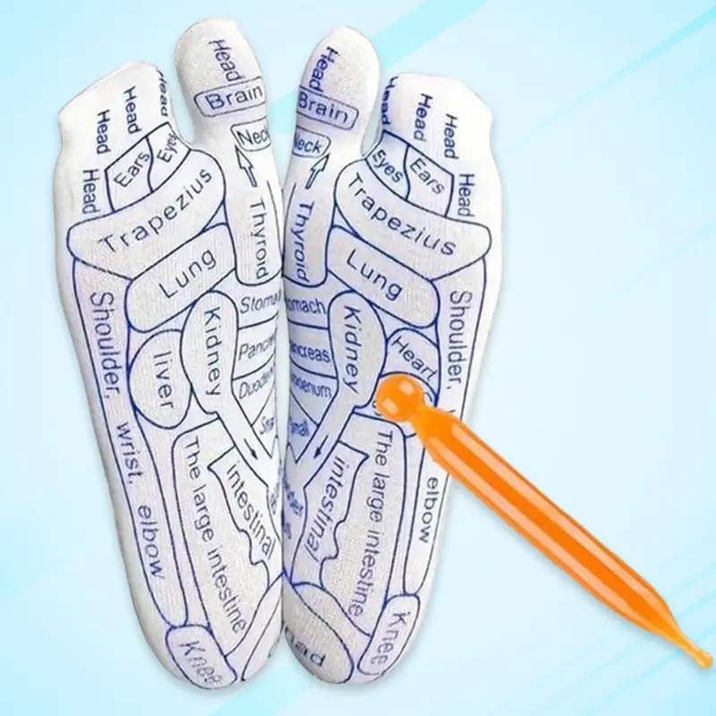 Full-Foot Reflexology Acupressure Therapy Sock Set 1