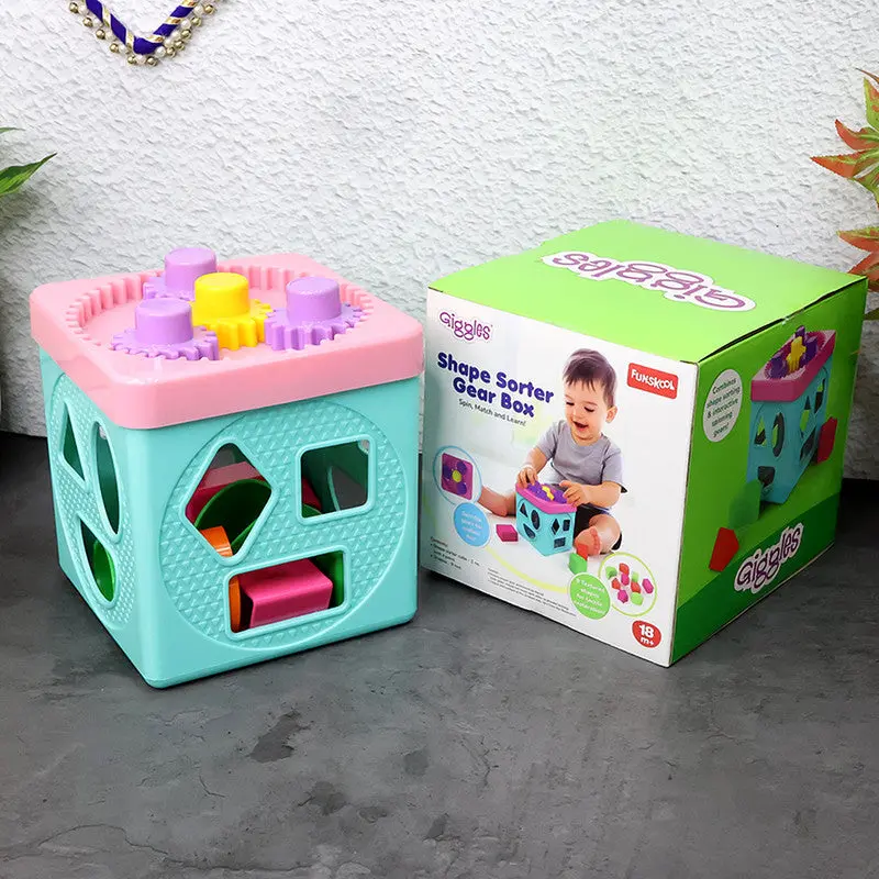 Funskool Giggles Shape Sorter Gear Box – Toddler Learning Toy For Motor Skills 1