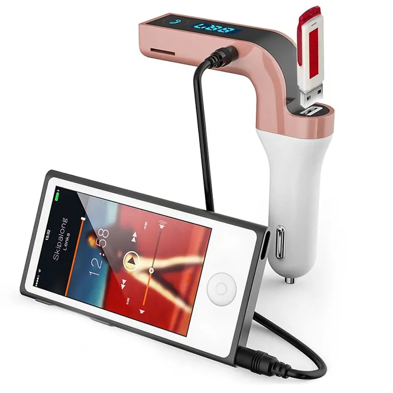 G7 Car Charger With Turbo Charging, Lcd Display, Bluetooth Fm Transmitter & Mp3 Playback 1