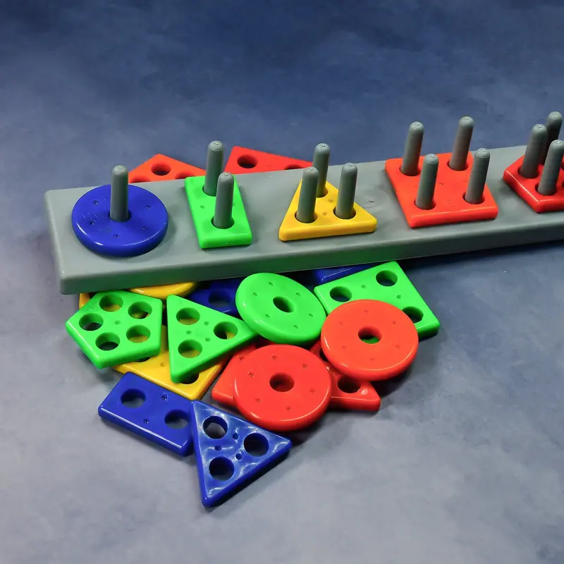 Geometric 5-Angle Brick Block Set – Preschool Matching & Learning Toy 1