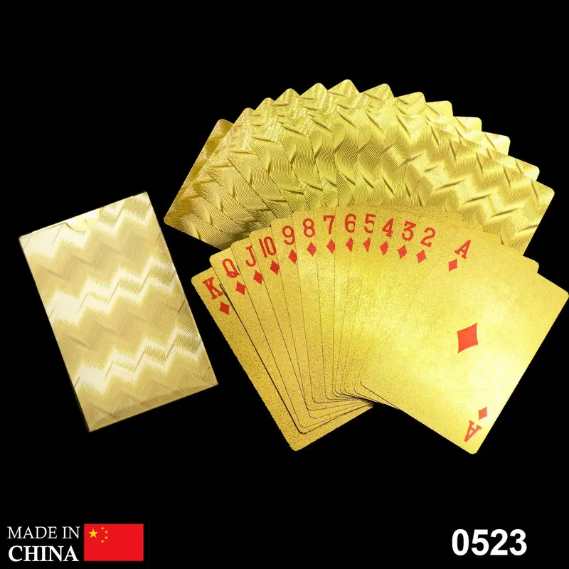 Gold-Plated Premium Poker Cards For Games And Collecting 1
