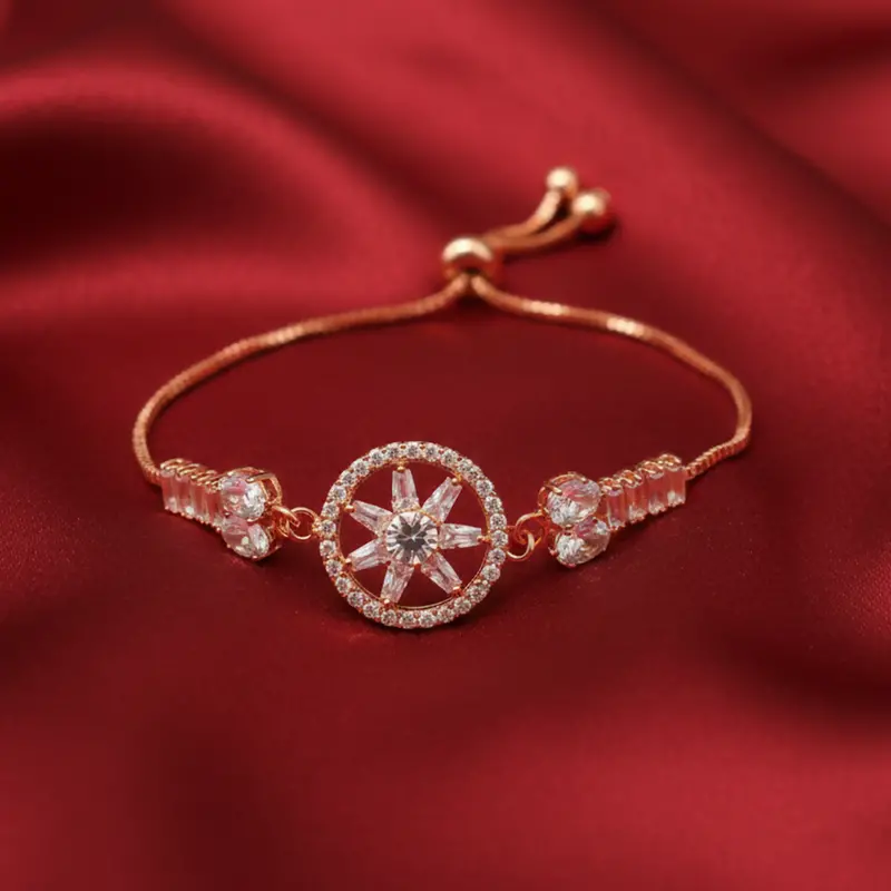 Graceful Floral Ad Bracelet – Feminine Flower-Motif Jewelry For Everyday Elegance 1