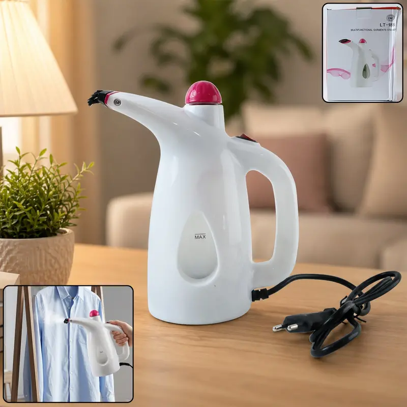 Handheld Garment Steamer – 200 Ml Tank, Rapid Heat-Up, Wrinkle Removal Tool 1