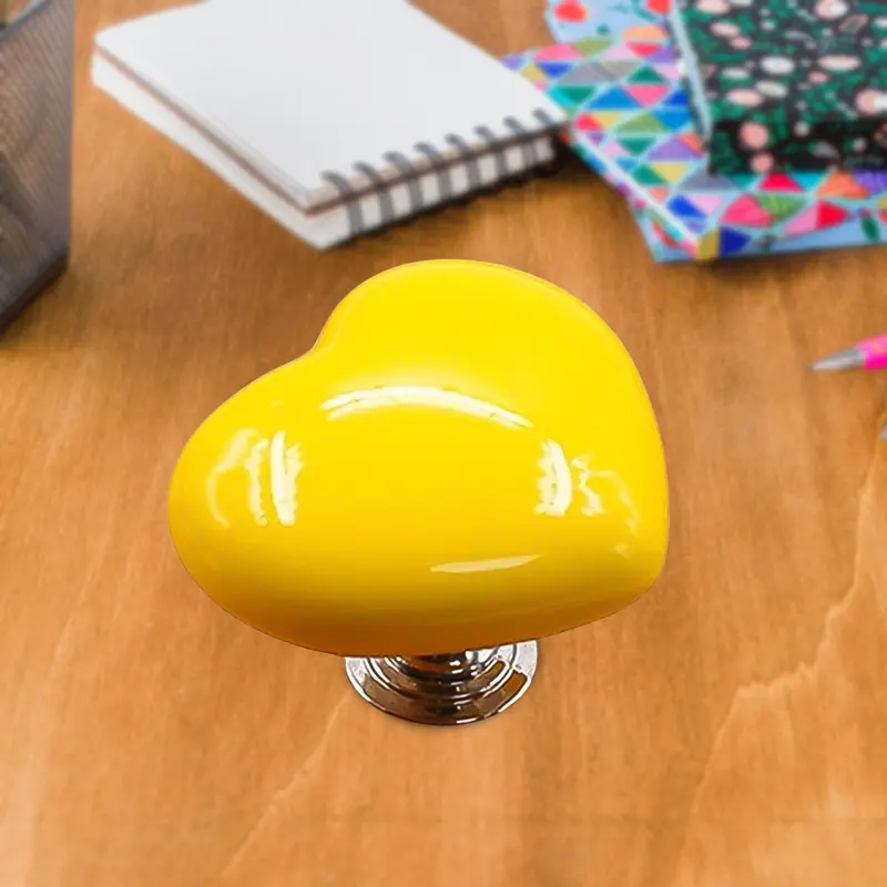 Heart-Shaped Cabinet Knob And Drawer Pull – Includes Toilet Button Option 1