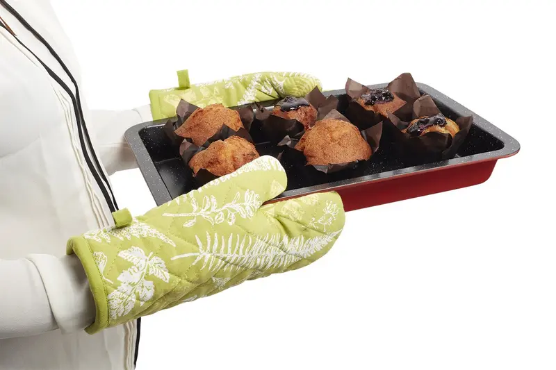 Heat-Resistant Cotton Baking Glove – Microwave And Oven-Safe Protective Handwear 1