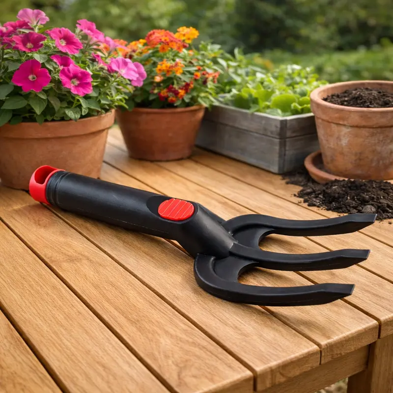Heavy-Duty 27.5 Cm Hand Cultivator Fork For Gardening Tasks 1