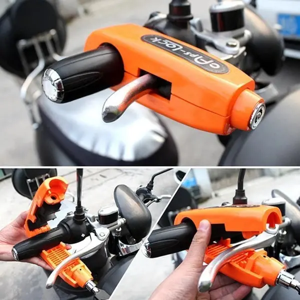Heavy-Duty Bicycle Brake Lock – Integrated Handlebar & Lever Security System 1