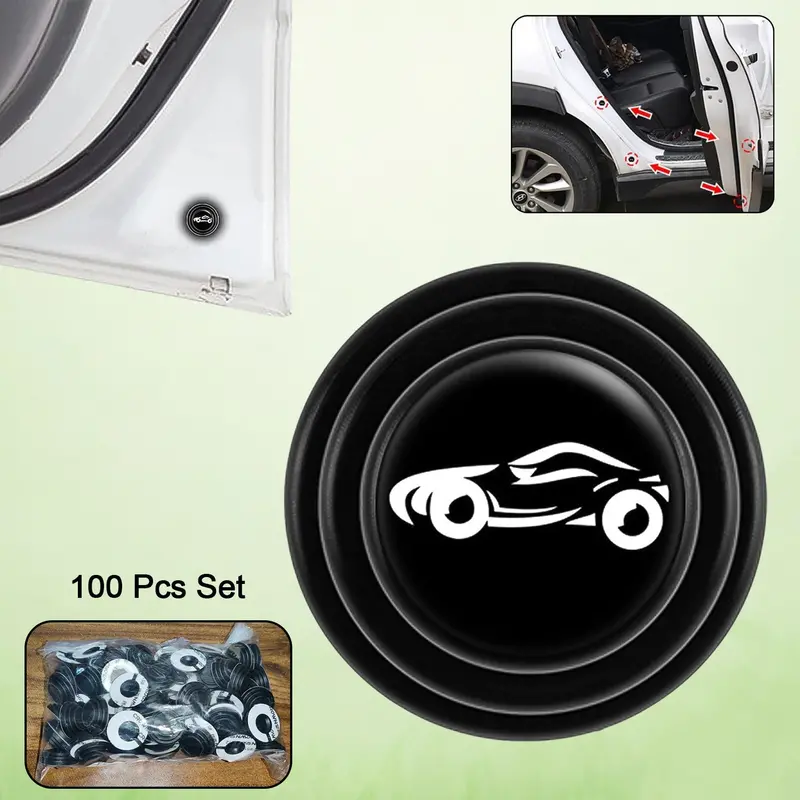 Heavy-Duty Car Door Shock Absorber Stickers – 100-Piece Pack 1