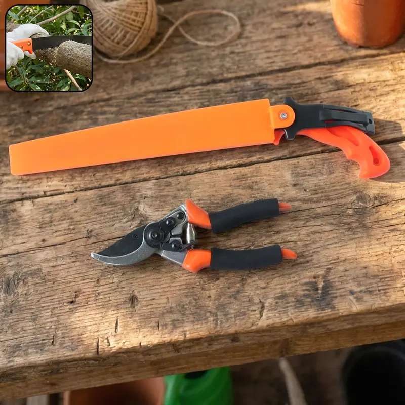 Heavy-Duty Gardening Pruner Set – Precision Cutting Tools (2-Piece) 1