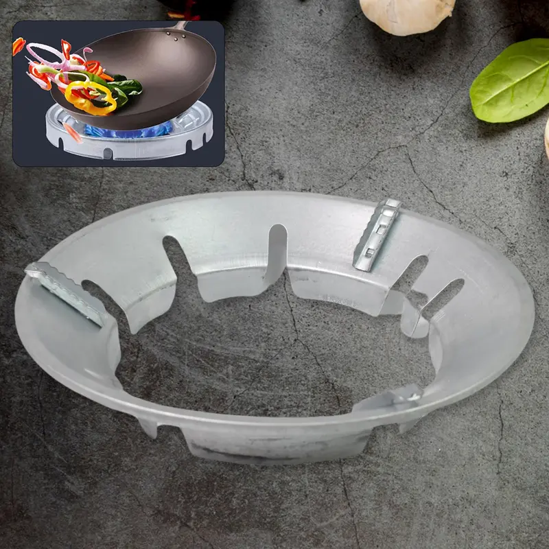 Heavy-Duty Gas Stove Burner Cover & Heat-Resistant Stand 1