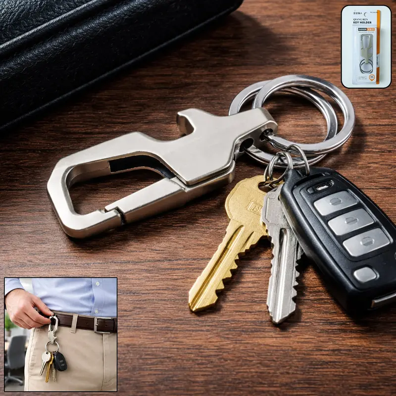 Heavy-Duty Locking Metal Key Holder – Secure Compact Organizer (1 Piece) 1