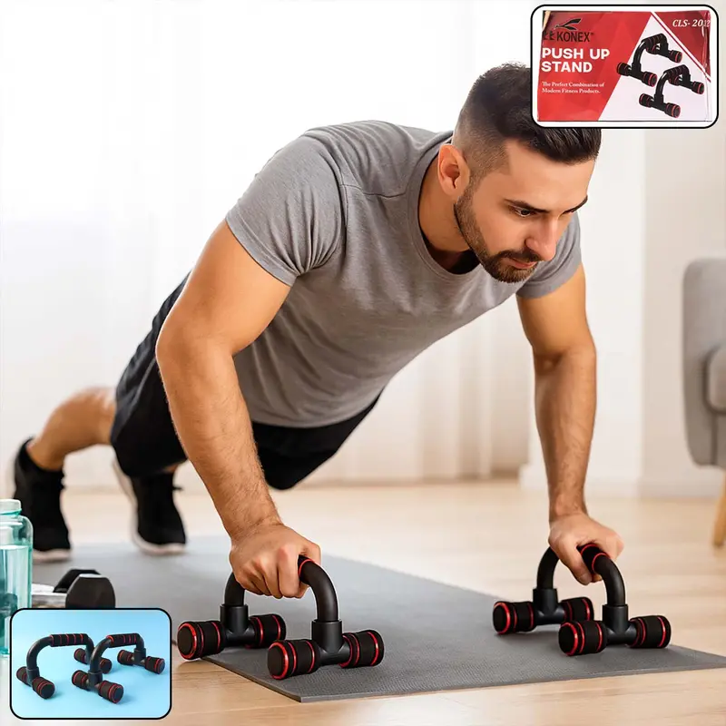 Heavy-Duty Push-Up Bars Stand For Home Fitness Training 1