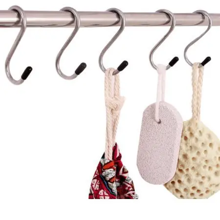 Heavy-Duty S-Shaped Stainless Steel Hanging Hooks – 5-Piece Set 1