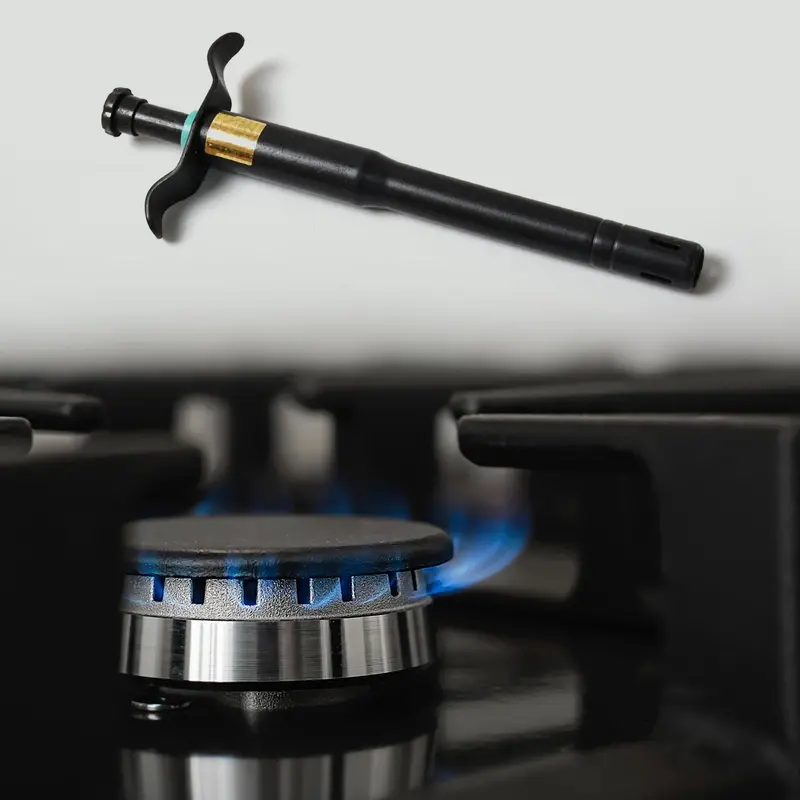Heavy-Duty Stainless Steel Gas Stove Lighter – Black, Long-Lasting Igniter (1 Piece) 1