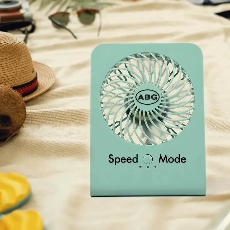 High-Airflow Portable Table Fan – Battery-Operated Compact Cooling Solution 1