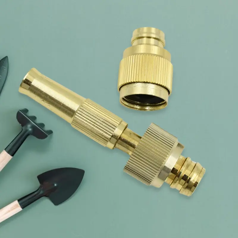 High-Pressure Water Spray Nozzle – Adjustable Pipe Booster Attachment For Garden Hoses 1