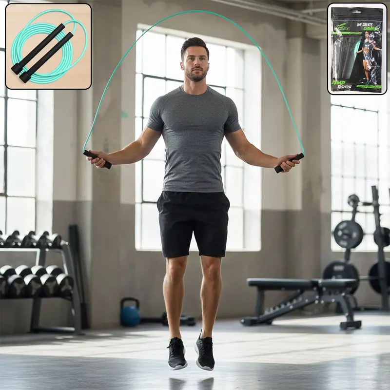 High-Speed Skipping Rope – Ergonomic Foam-Handled Jump Rope For Fitness Training 1