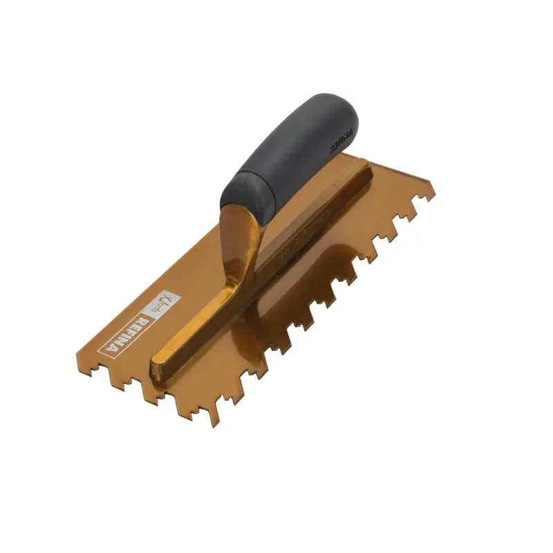Huds Notchtile Gold Notched Trowel – 12Mm (1/2-Inch) For Large-Format Tiles 1