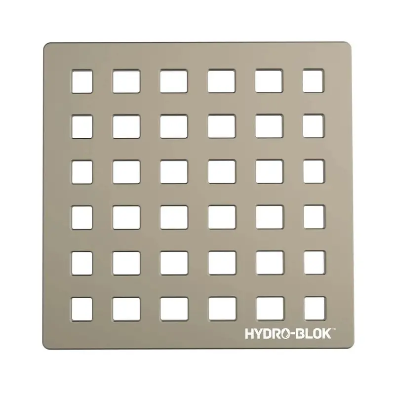 Hydro-Blok 4-Inch Low-Profile Shower Drain Covers 1