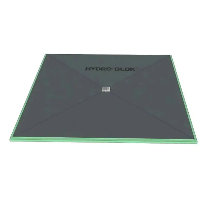 Hydro-Blok Classic Center-Drain Shower Pan Assembly 13