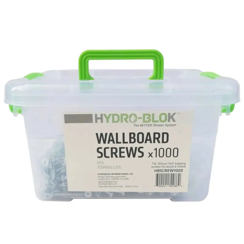 Hydro-Blok Wallboard Screws – 1000-Piece Contractor Pack 1