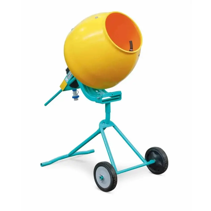 Imer Minuteman Portable Electric Concrete Mixer With Durable Poly Drum 1