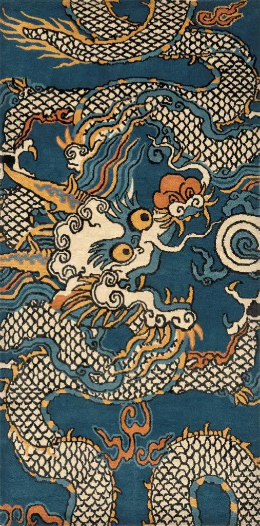 Imperial Dragon Design – Navy Blue Version 1