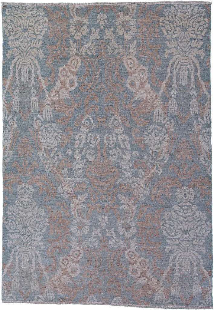 Indigo Traditional Rug 28766 — 4' X 5'9" 1