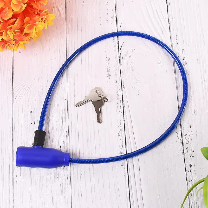 Industrial-Grade Steel Cable Lock – Heavy-Duty Security Lock With Dual Keys 1