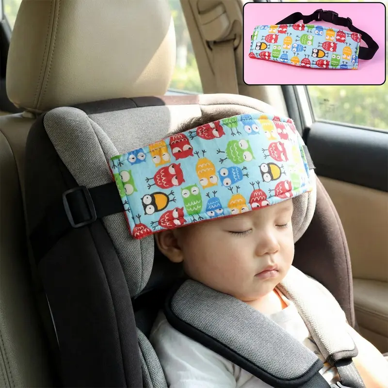 Infant Car Seat Head Support Strap – Adjustable Neck Cushion For Travel 1