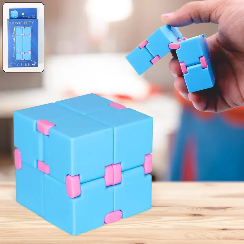 Infinity Cube Fidget Toy – Compact Stress Relief Puzzle For All Ages (1 Piece) 1