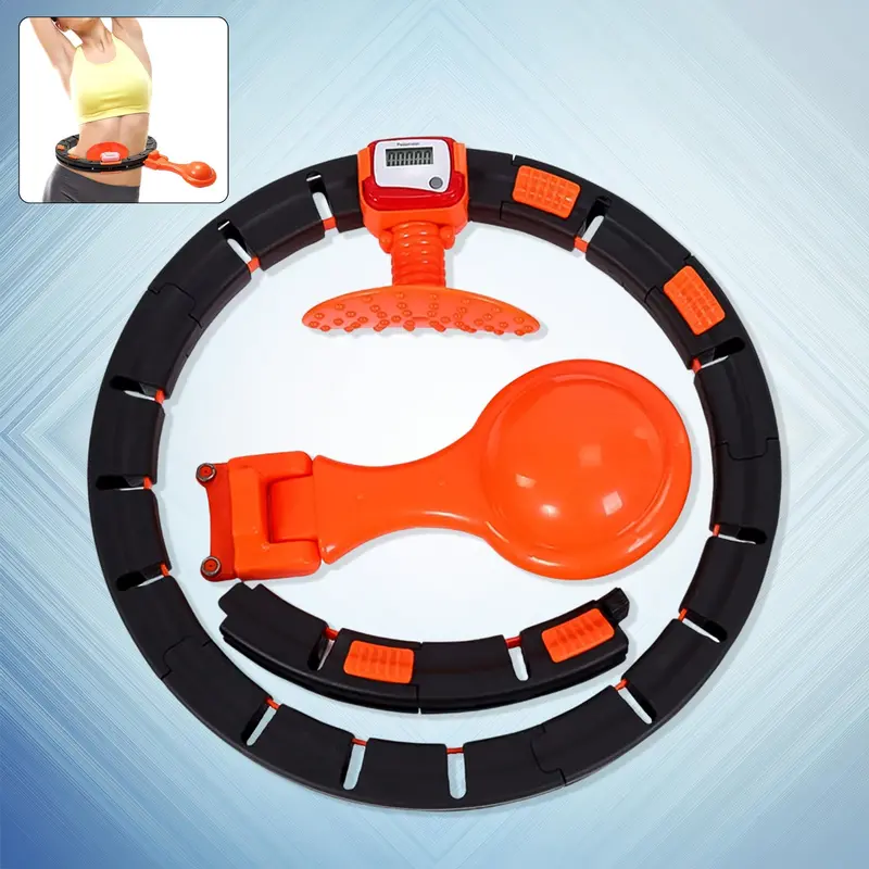 Intelligent Hula Hoop With Digital Counter & Spinning Ball – Fitness Tracker Included (Loose Packaging) 1