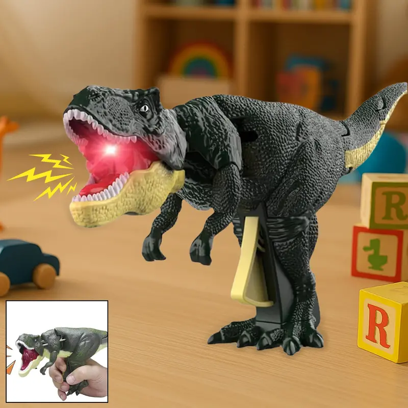 Interactive Dinosaur Toy With Roaring Sound, Flashing Lights, And Motion Effects – Ages 3+ 1
