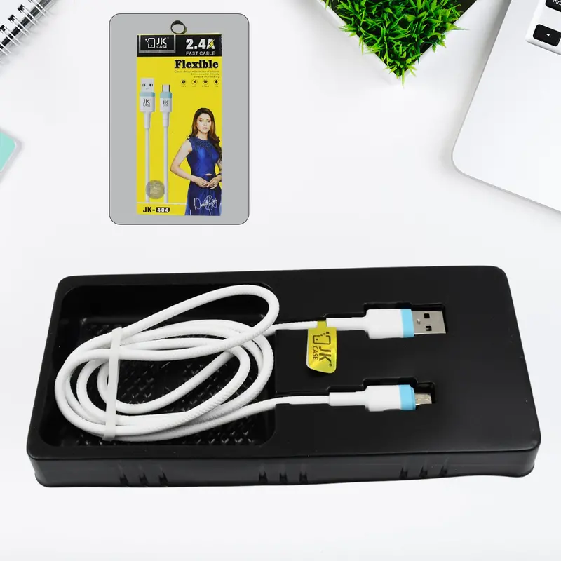Jk 2.4A Fast-Charging Usb-A To Micro-Usb Cable For Android – Data Sync & Power (1 Pc) 1