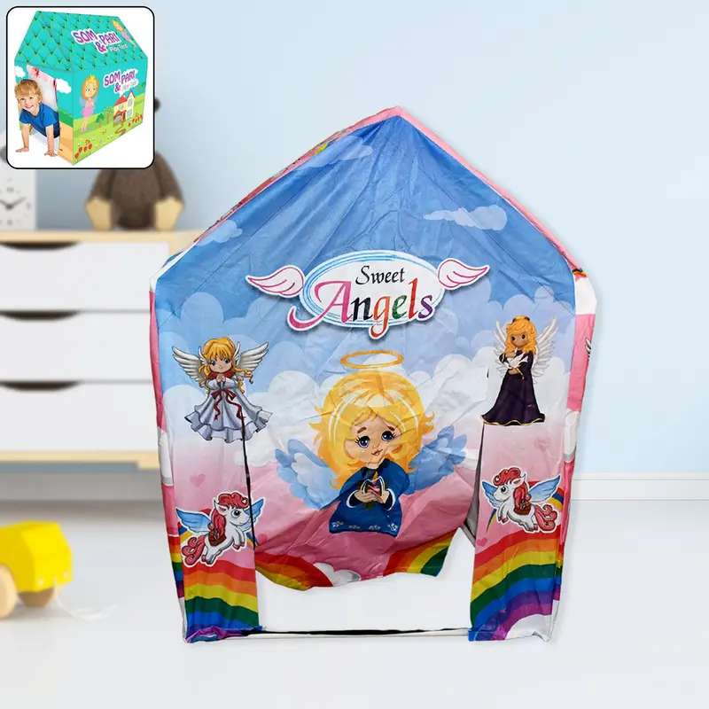 Jumbo Play Tent House For Kids – Foldable, Multi-Color Indoor Fort 1