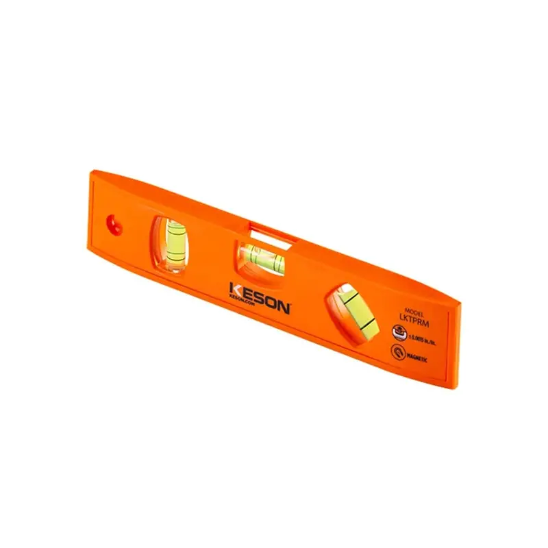Keson 9-Inch Magnetic Plastic Torpedo Level With Bubble Vials And Strong Magnets 1