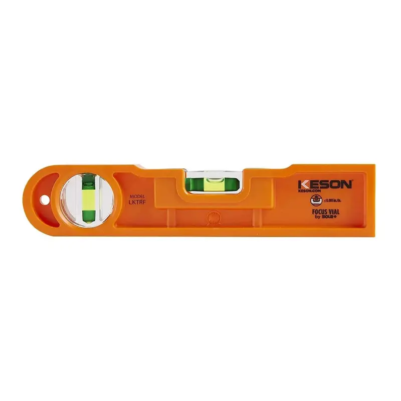 Keson 9-Inch Plastic Torpedo Level – Rounded End Design For Safety And Durability 1